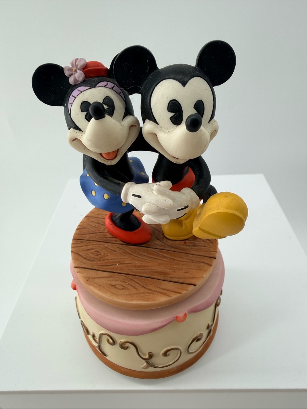 Enesco Disney Music Box Dancer - Cream, Black, Tan